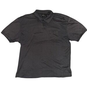 Marc Edwards Swift-Dry Polo Shirt Mens‎ XL Charcoal Gray Short Sleeve Pocket Top